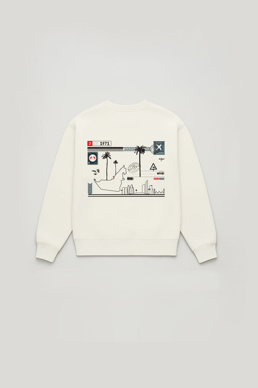 MINI ABU DHABI Verified Off-White Sweatshirt