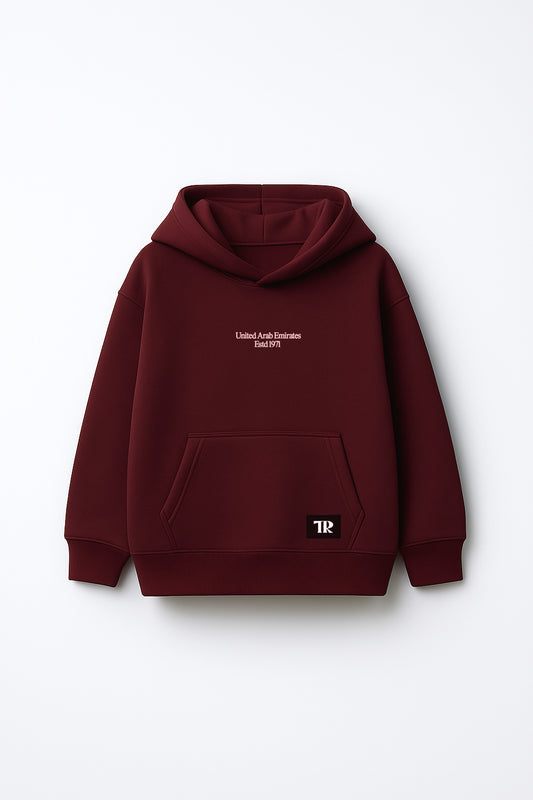 POSTAGE MINI - The Emirates Edition | Maroon Hoodie