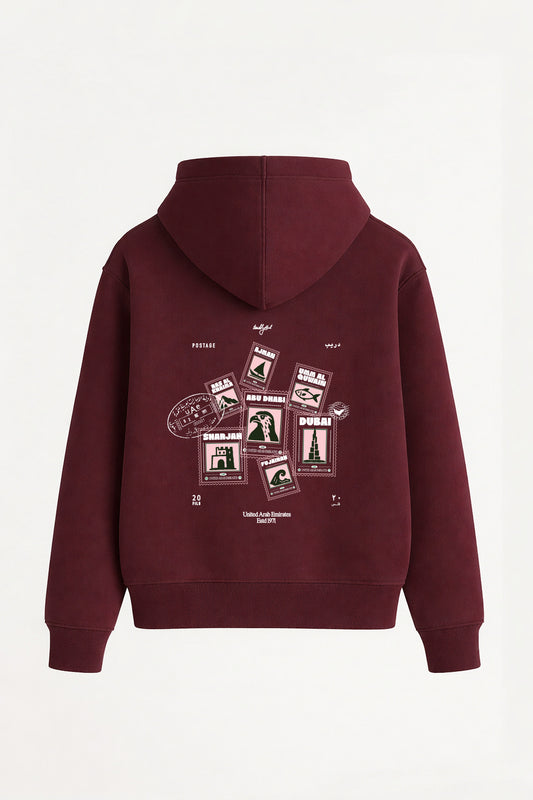 POSTAGE - The Emirates Edition | Maroon Hoodie