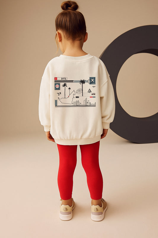 MINI ABU DHABI Verified Off-White Sweatshirt