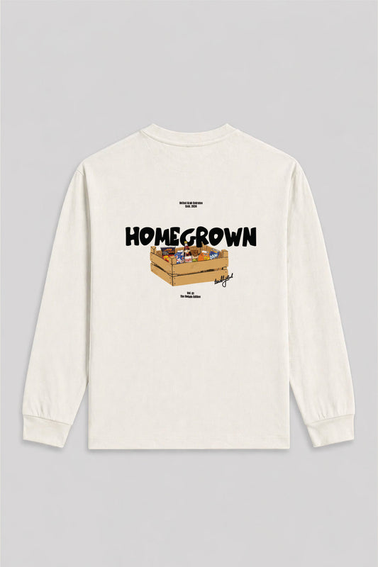 Homegrown: Baqala Edition | White Long Sleeve T-Shirt