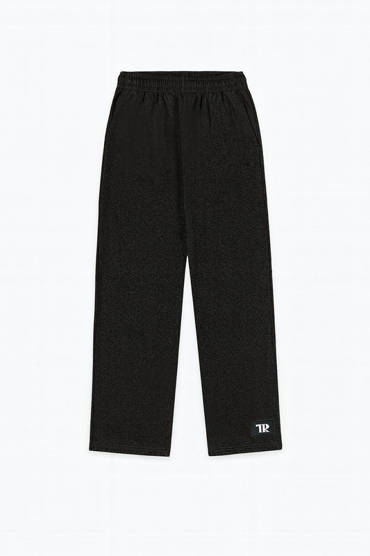 Wide Sweatpants - Black